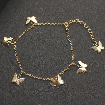 Crystal Butterfly Anklet
