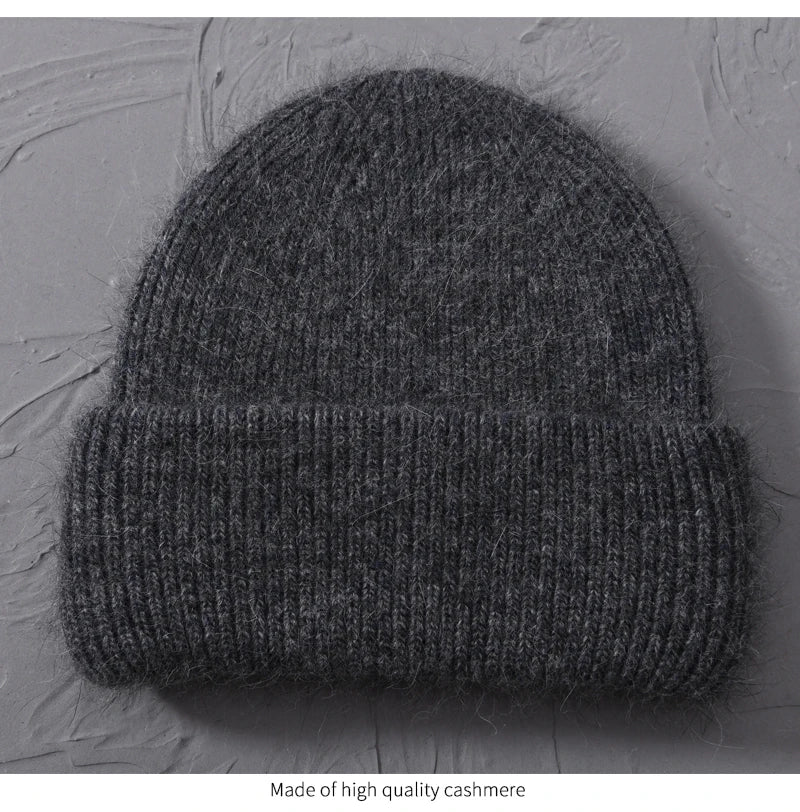Cashmere Three Fold Knitted Beanie