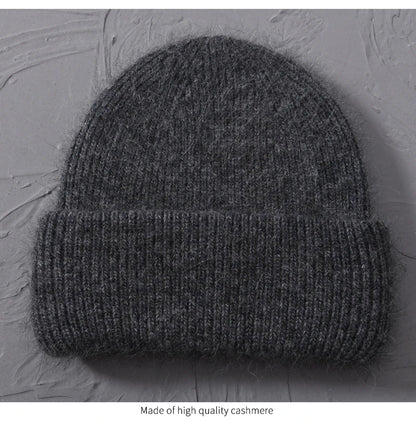 Cashmere Three Fold Knitted Beanie