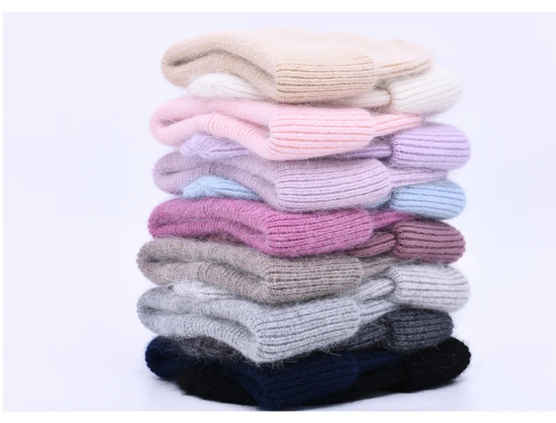 Cashmere Three Fold Knitted Beanie