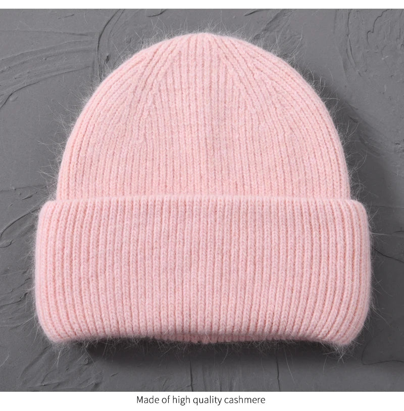 Cashmere Three Fold Knitted Beanie