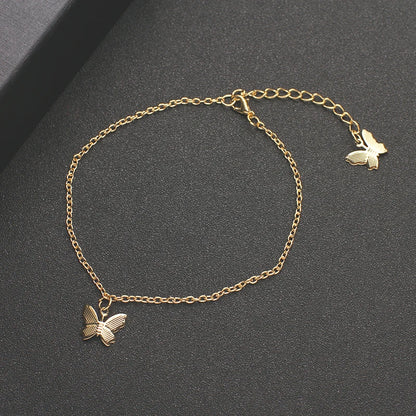 Crystal Butterfly Anklet