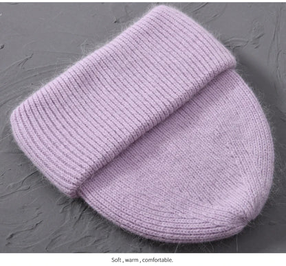 Cashmere Three Fold Knitted Beanie