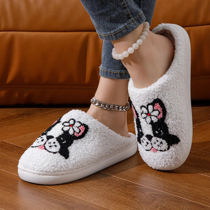 Terrier Plush Slippers