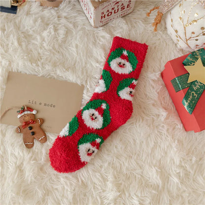 Thickened Fleece Christmas Socks