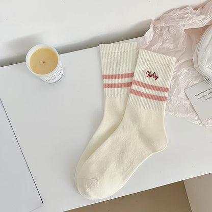 Cute Ruffle Embroidery Socks