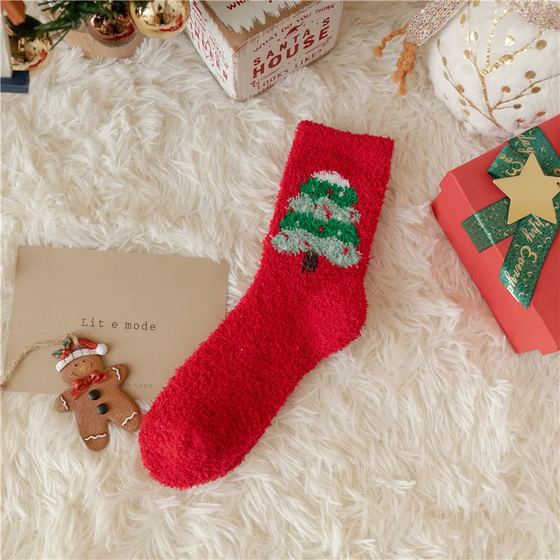 Thickened Fleece Christmas Socks