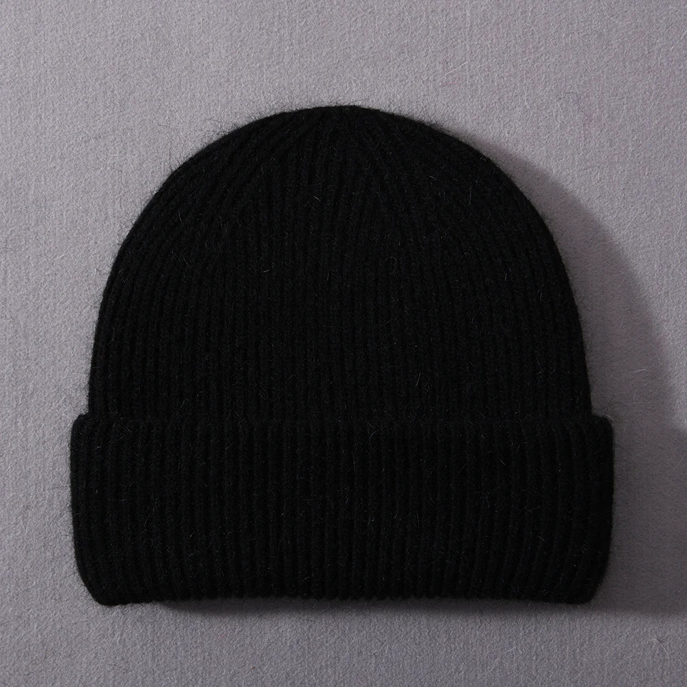 Cashmere Three Fold Knitted Beanie