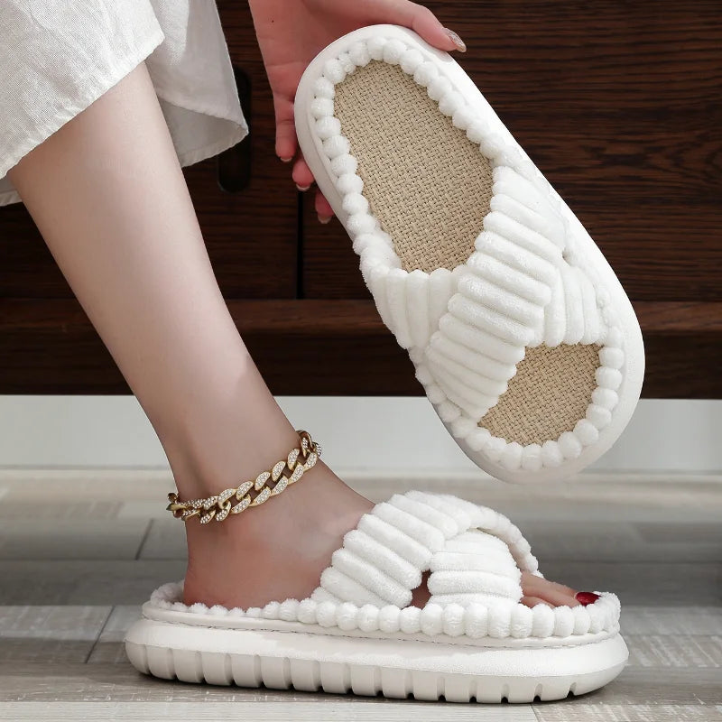 Cross Band Slippers