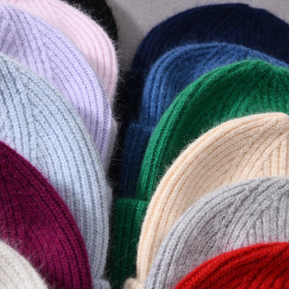 Cashmere Three Fold Knitted Beanie