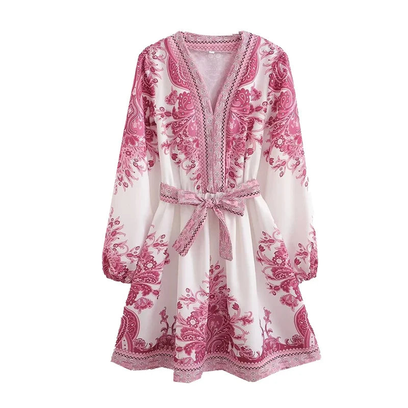 Boho Belt Loose Dress