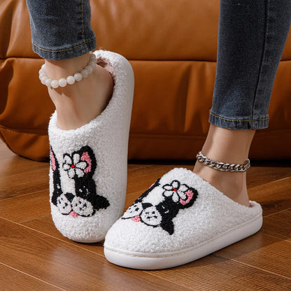 Terrier Plush Slippers
