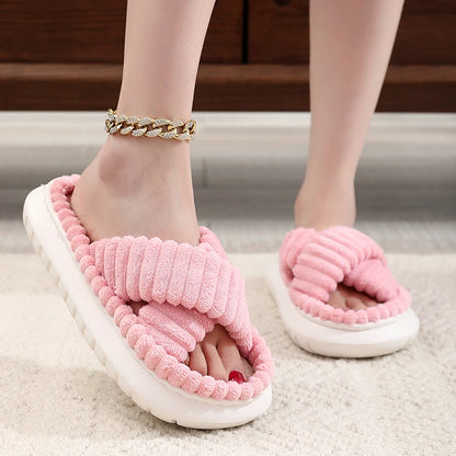 Cross Band Slippers
