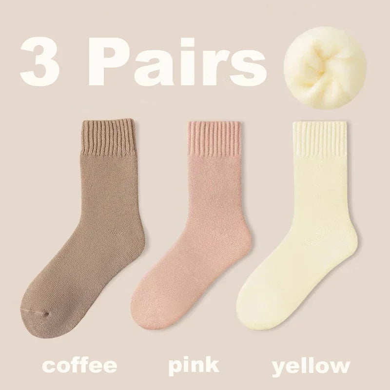 Wool Plush Socks Bundle