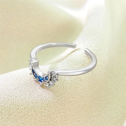 Adjustable Sun and Moon Overlapping Ring