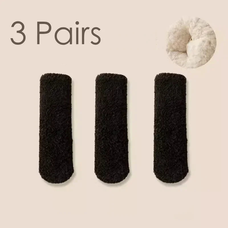 Coral Plush Winter Tube Socks Bundle