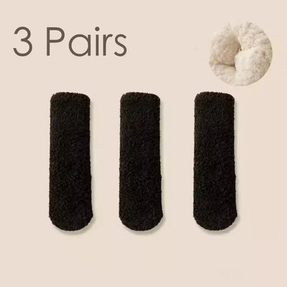 Coral Plush Winter Tube Socks Bundle