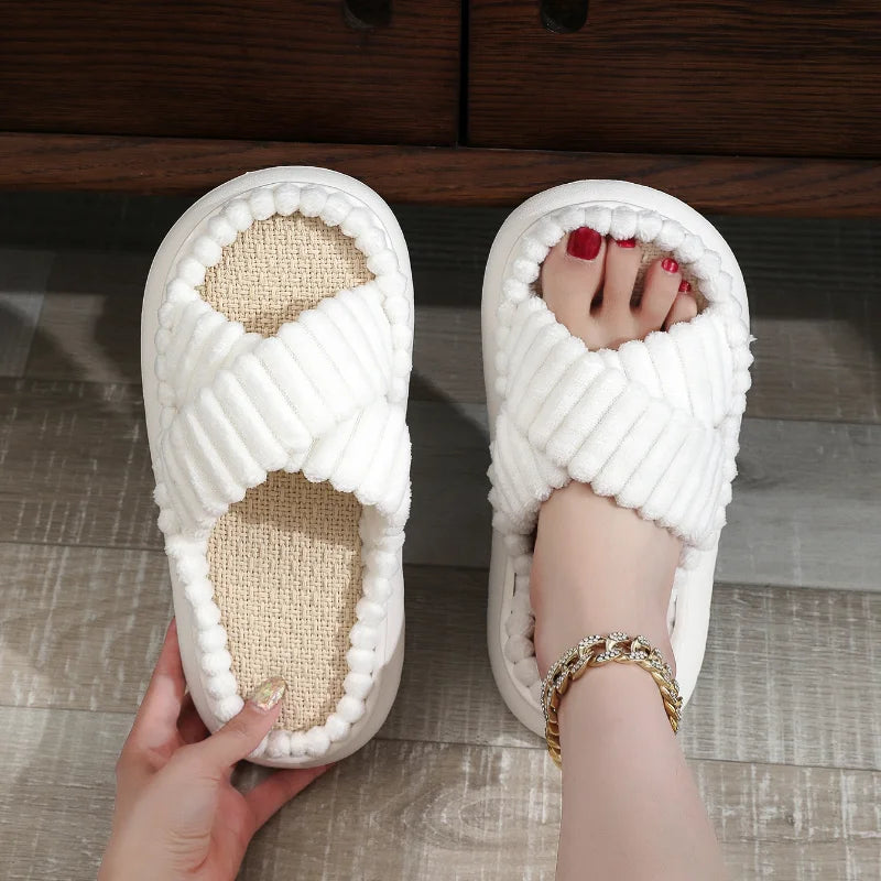 Cross Band Slippers