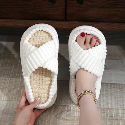 Cross Band Slippers