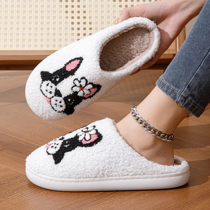 Terrier Plush Slippers