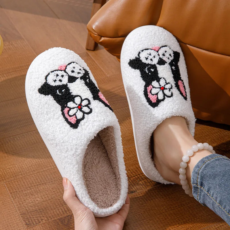 Terrier Plush Slippers