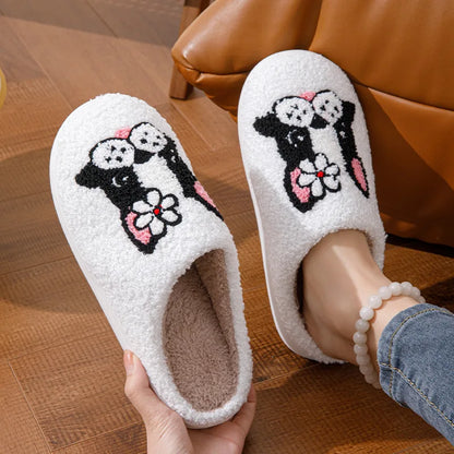 Terrier Plush Slippers
