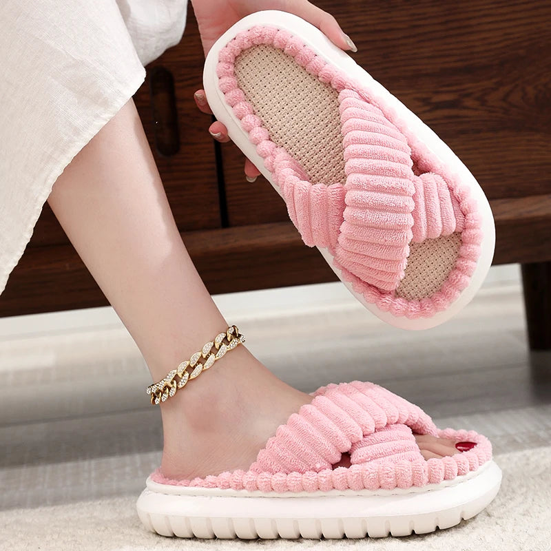 Cross Band Slippers