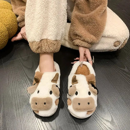 Cute Cow House Slippers