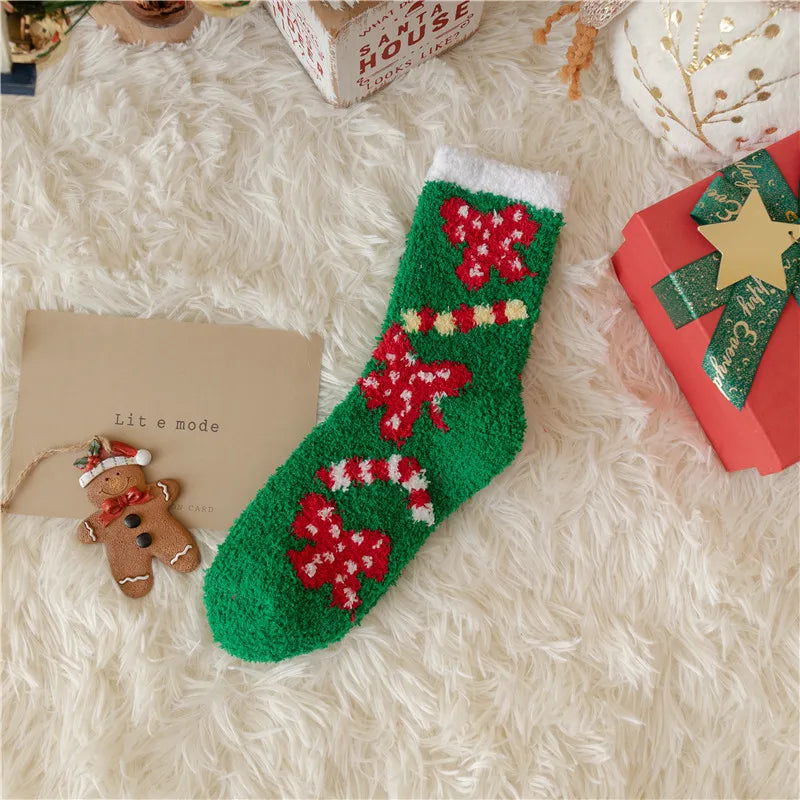 Thickened Fleece Christmas Socks