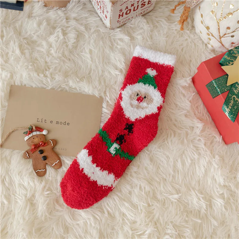 Thickened Fleece Christmas Socks