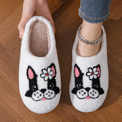 Terrier Plush Slippers