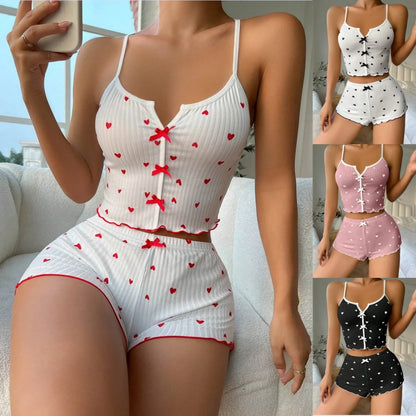 Strapped Camisole 2 Piece Set