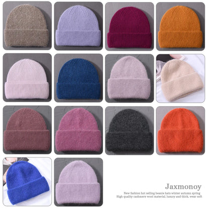 Cashmere Three Fold Knitted Beanie