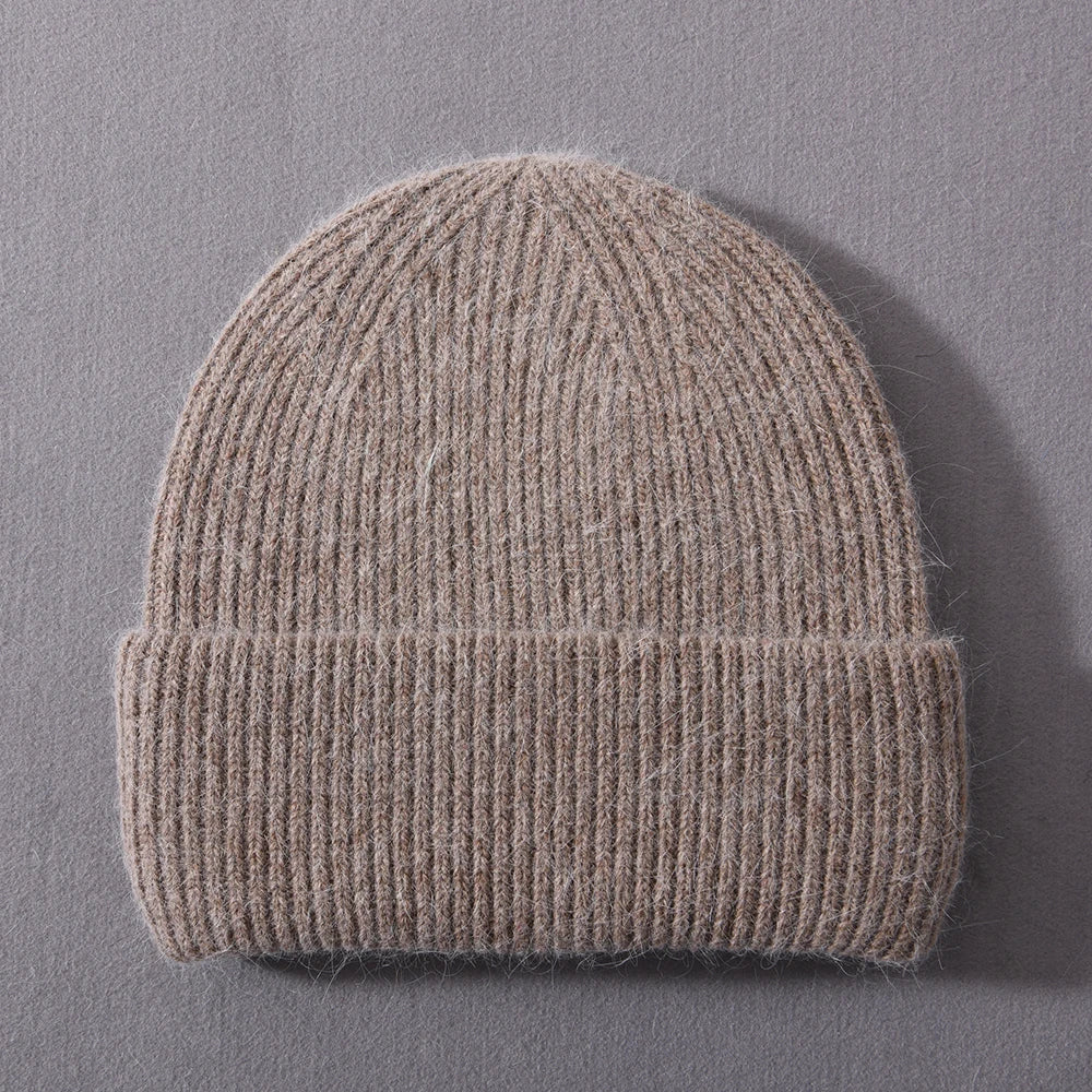 Cashmere Three Fold Knitted Beanie