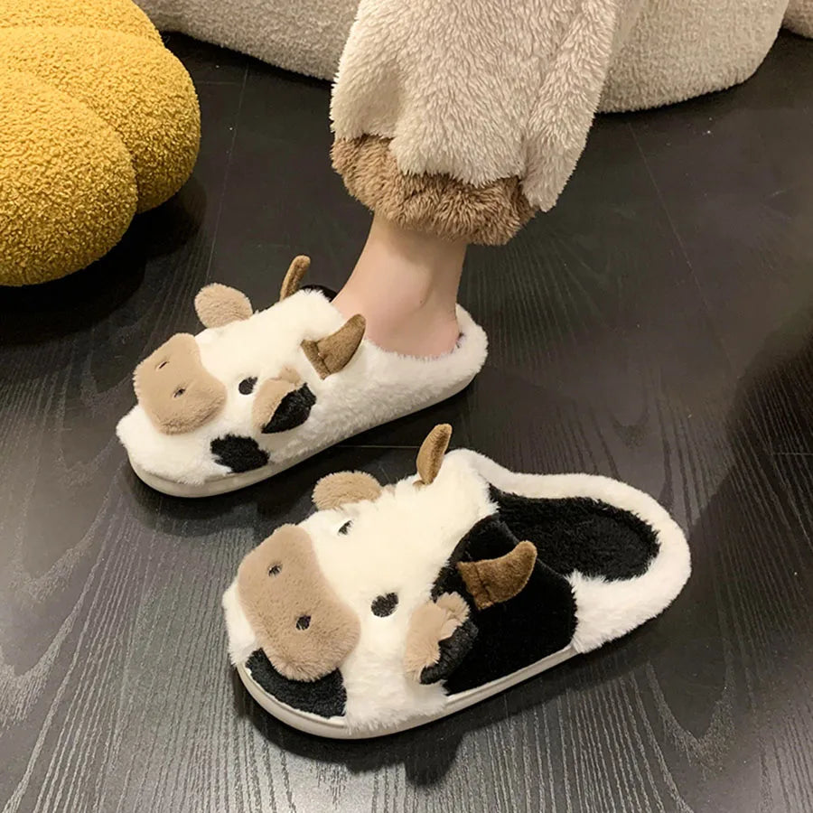 Cute Cow House Slippers