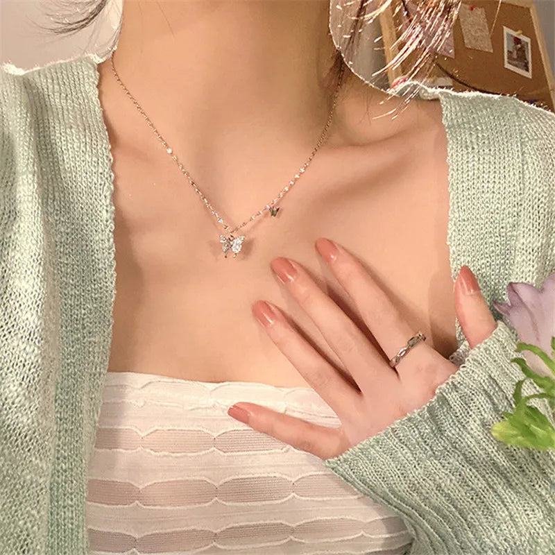Butterfly Pendant Necklace