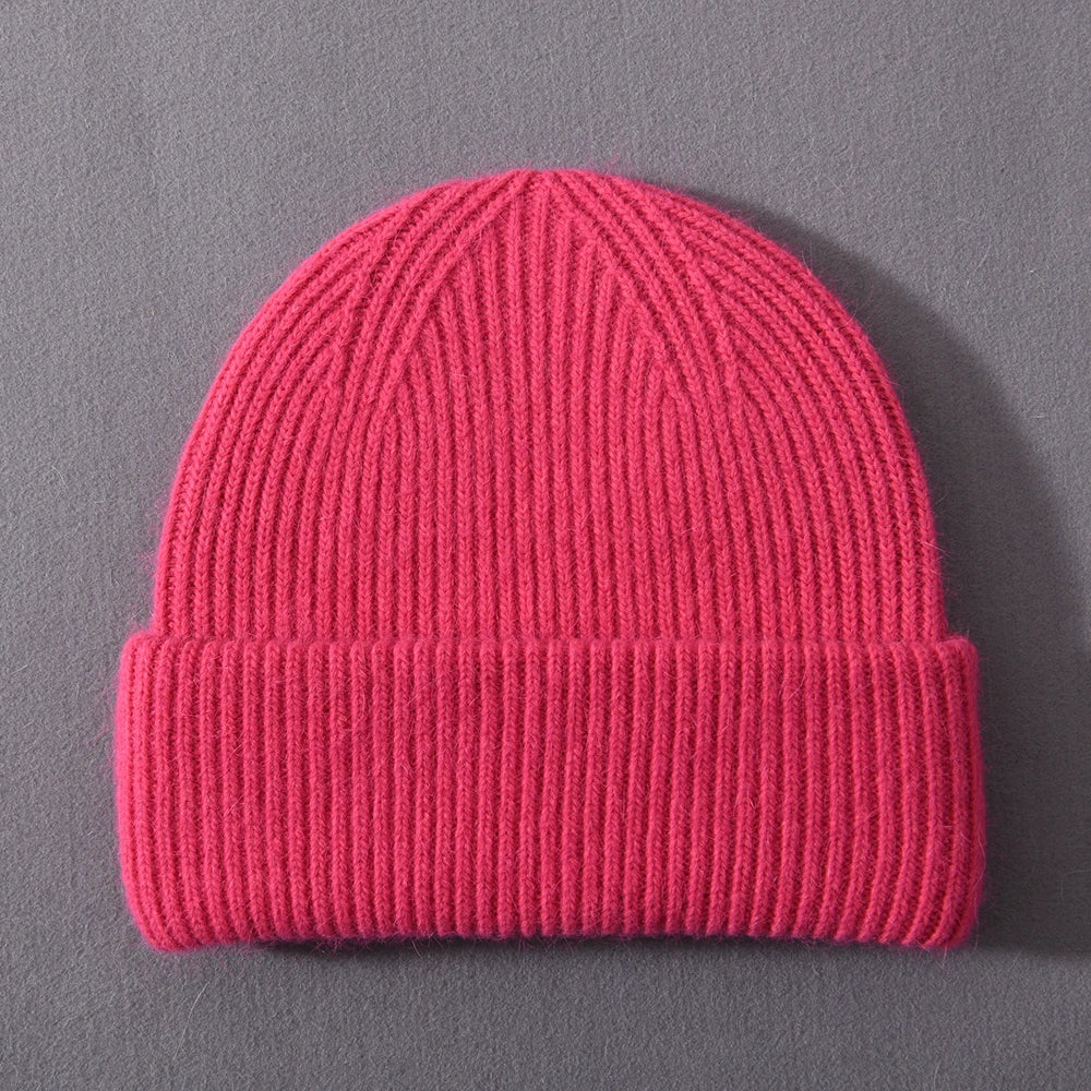 Cashmere Three Fold Knitted Beanie