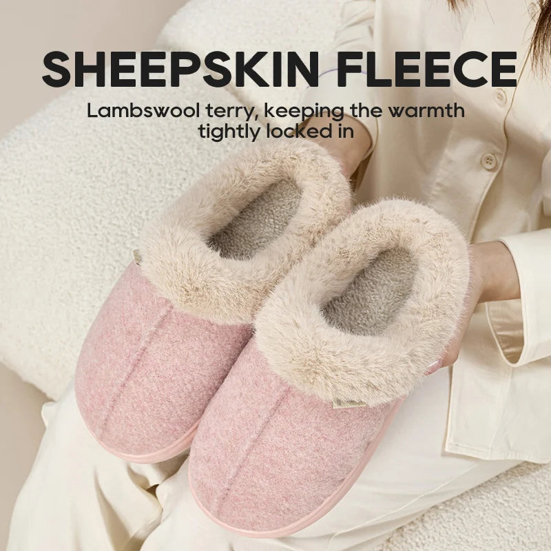 Thick Sole Plush Slippers