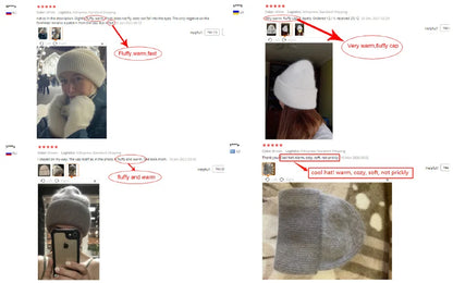 Cashmere Three Fold Knitted Beanie