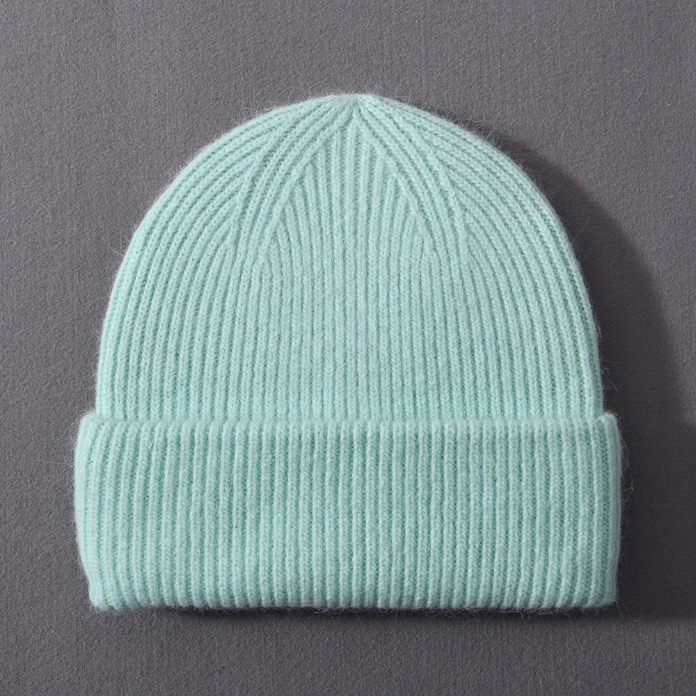 Cashmere Three Fold Knitted Beanie