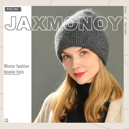 Cashmere Three Fold Knitted Beanie