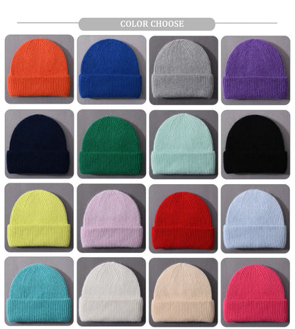 Cashmere Three Fold Knitted Beanie