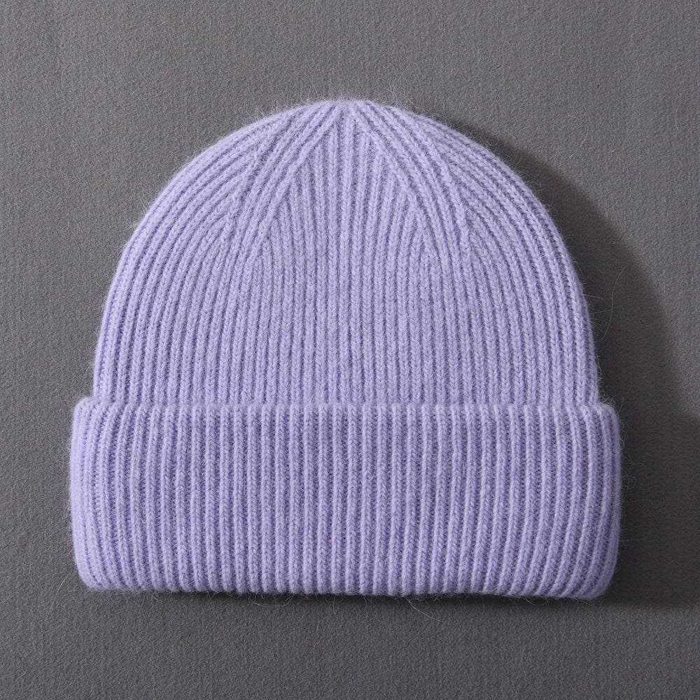 Cashmere Three Fold Knitted Beanie