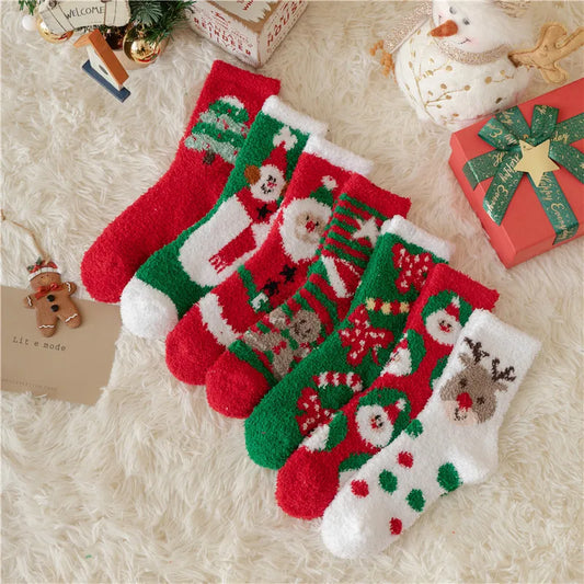 Thickened Fleece Christmas Socks