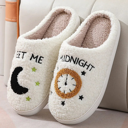 Green Naughty Deer Slippers