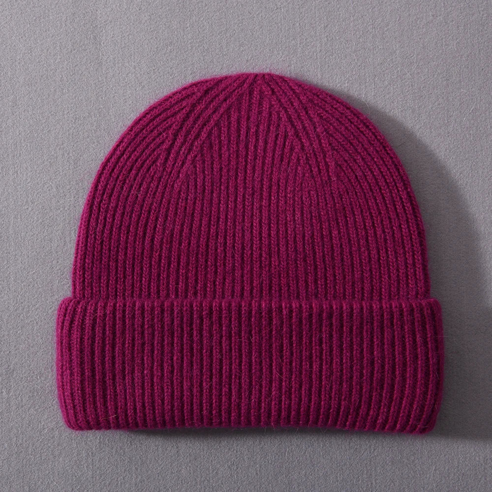 Cashmere Three Fold Knitted Beanie