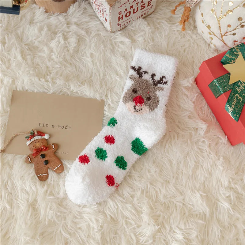 Thickened Fleece Christmas Socks