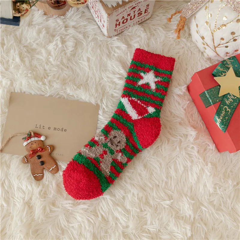 Thickened Fleece Christmas Socks