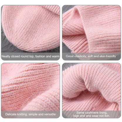 Cashmere Three Fold Knitted Beanie