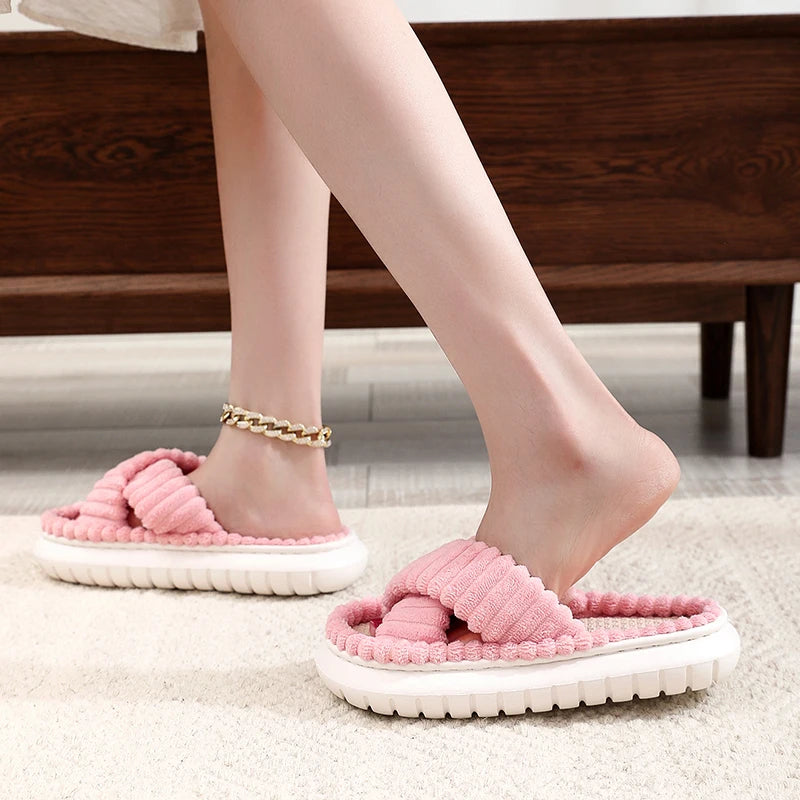 Cross Band Slippers